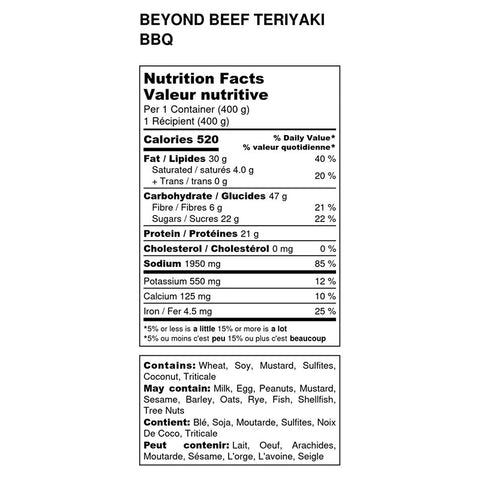Beyond Teriyaki BBQ BEEF(SOYA CHUNKS)