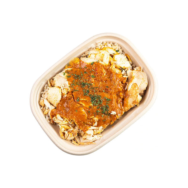 Butter Chicken with Rice and Vegetables